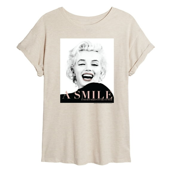 Marilyn Monroe - Pop Culture Icon - A Smile Is The Best Makeup - Juniors Ideal Flowy Muscle T-Shirt