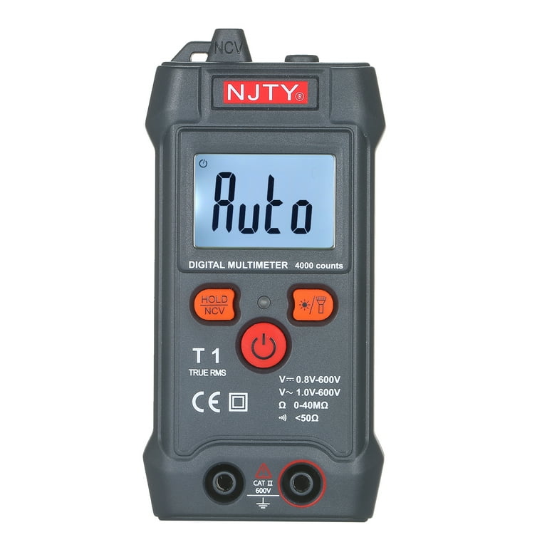 DC AC 4000 Counts Digital Multimeter Tester Voltmeter NCV Ohm Volt Amp with  Test Probes for Electrical Test
