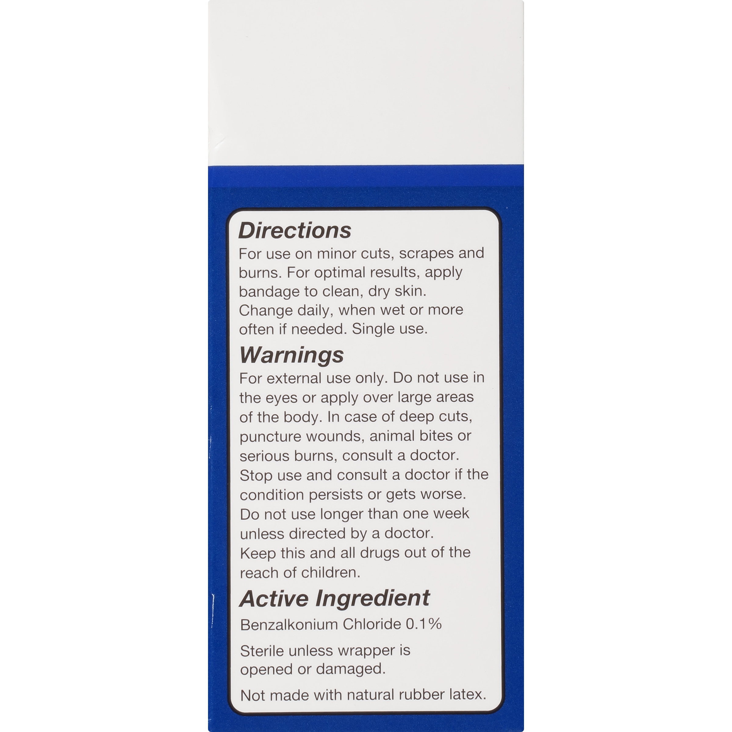 Equate Antibacterial Plastic Bandages 60 ct Box