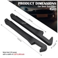 thumbnail image 2 of 2 organizadores de relleno para asiento de coche con ranura de almacenamiento y gancho, tira de relleno para asiento de coche para llenar huecos, uso universal y de doble cara, accesorios interiores, 2 of 7