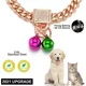 thumbnail image 5 of Collares De Cadena De Perro Dorados Con Cierre De Circonita, 5 of 7