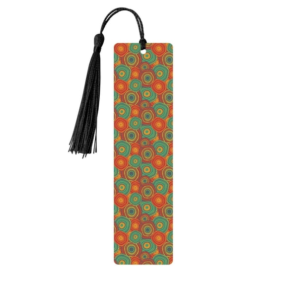 Kdxio Abstract Pattern Print Metal Tassel Bookmarks,Perfect Gift for Art Lovers and Bookworms Metal Bookmarks for Women