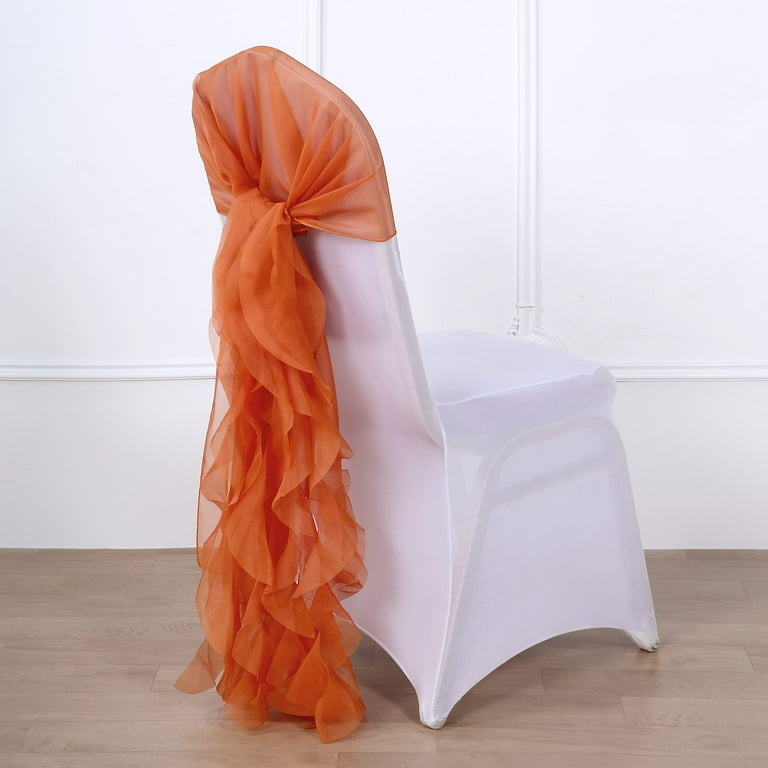 Burnt orange sales chair covers