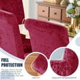 thumbnail image 5 of LKJYER Velvet Stretch High Back Parsons Chair Covers Set , Removable Spandex XL/Oversized Extra Large Size Dining Room Chair Covers Slipcovers, Seat Protectors for Dining Room Banquet Decor, 5 of 7