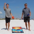 thumbnail image 4 of Driveway Games Portable Tailgate Bean Bag Toss Board Cornhole Set, Tropical, 4 of 8