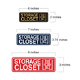 thumbnail image 5 of Signs ByLITA Standard Storage Closet Sign (Brushed Gold) - Large, 5 of 6