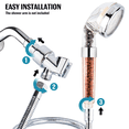 thumbnail image 6 of imtfzct LED Ionic Filter Shower Head with Hose and Bracket, Handheld Shower With 7 Color Automatically Changing Light, High Pressure Filtration Water Saving Showerhead for Dry Hair and Skin Spa, 6 of 7