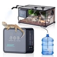 thumbnail image 1 of LERWAY Black Terrarium Humidifier - 360° Adjustable Nozzle, Intelligent Timer, High - density Spray, Auto/Manual Touch - control, 1 of 14