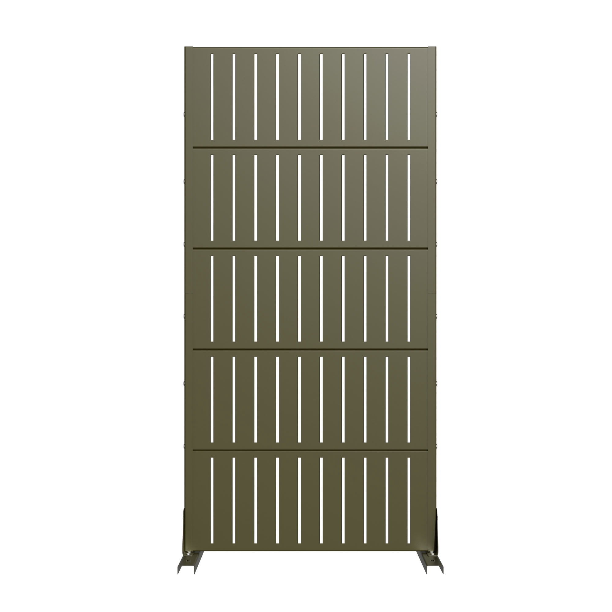 MAYEERTY 59*30in Freestanding Outdoor Privacy Screen, Metal Decorative Privacy Fence Panel, Small Space Privacy Divider for Patio, Balcony, Backyard
