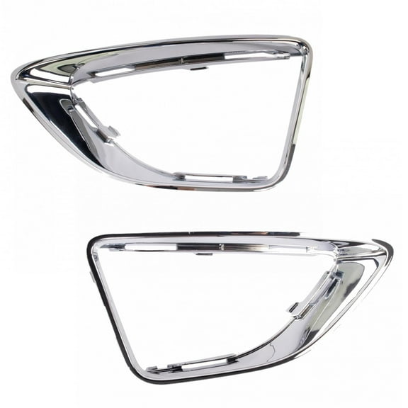 TRQ Fog Light Bezel Set Fits 2010-2012 Ford Fusion LTA05059