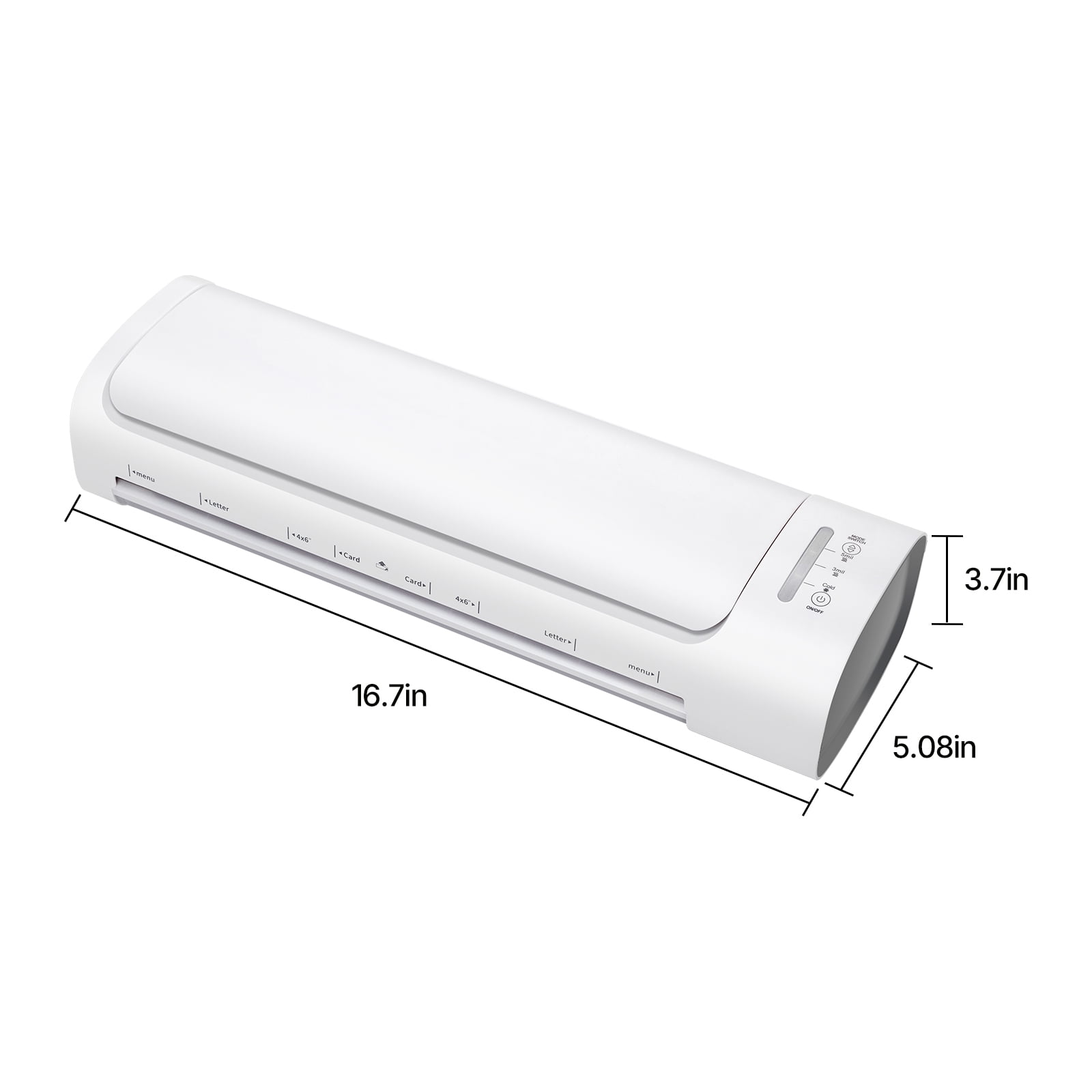 KFFKFF Lamination Device, Suitable for Maximum A3 Paper Size, Rapid Heat-Up in 60 Seconds, Thermal Laminating Machine with 3-5 mil Thickness, Perfect for Domestic, Commercial, White and Grey
