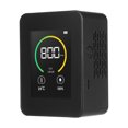 thumbnail image 1 of Monitor de calidad del aire Medidor de CO2 Temperatura y humedad Detector de dióxido de carbono con Abanopi Negro, 1 of 7