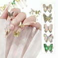 thumbnail image 1 of dianhelloya Nail Rhinestones Decorative Faux Crystal Self-adhesive Nail Art Fittings B, 1 of 8
