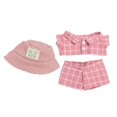 thumbnail image 2 of Conjunto de Ropa para Muñecos de Peluche CUTICAT Traje a Cuadros Rosa, 2 of 5