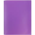 thumbnail image 5 of JAM Paper Plastic 2 Pocket POP Folders with Clasps, Purple, Sold Individually, 5 of 5
