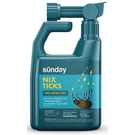 Sunday Nix Ticks Yard Control Spray (32 oz Bottle)
