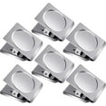thumbnail image 1 of Heavy Duty Stainless Steel Magnetic Clamps, Strong Magnetic Force for Secure Hold, Durable Construction for Long Lasting Use, Versatile Applications in Home and Office Settings, 6-Piece, 1 of 7