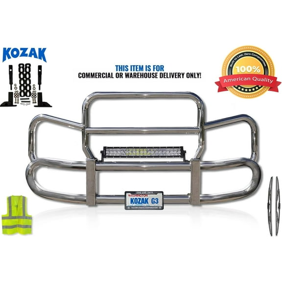 Herd 300 Compatible with T660 2007-2019 Grille Deer Moose Brush Bumper Guard w/ Brackets