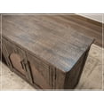 thumbnail image 2 of Crafters and Weavers 93" Mystic Pine Wood and Copper TV Stand in Multi-Color, 2 of 4