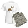 thumbnail image 5 of CafePress - Get Low Corgi Women's Light Pajamas - Women's Short Sleeve Print T-Shirt and Pants Light Cotton Pajama Set, 5 of 7