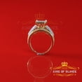 thumbnail image 5 of King Of Bling's Cubic Zirconia Cinderella 2.25ct Yellow Silver Womens Ring Size 8, 5 of 12