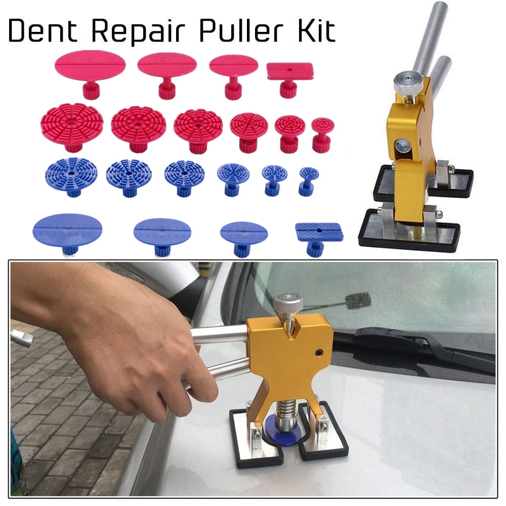 Paintless Dent Repair Tools Kits Pro Dent Lifter + Glue Tabs Auto Body