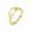 Gold, variant on Trendy Romantic Adjustable Open Heart Couple Rings for Women - Matching Love Jewelry, Valentine’s Day Gift, Stackable & Versatile Design with Heart Hands Symbol