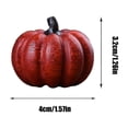 thumbnail image 3 of QYROS Halloween Decorations, Sandalwood Pumpkin Wood Carving Halloween Decor Handcrafted Desktop Display for Home Office Window Decoration,B, 3 of 5