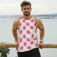 thumbnail image 6 of Rateoe Floral Strawberr Pattern Sleeveless Gym Shirt Muscle Tee Breathable Workout Shirt Slim-Fit Tank Quick Dry Fit Muscle Tank Top Bodybuilding Sleeveless T Shirt-3X-Large, 6 of 7