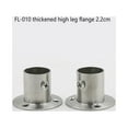 thumbnail image 3 of 4 Pieces Curtain Rod Holder Stainless Steel Closet Clothes Replacement Bathroom Accessory Rail Pole Support End Mounted Hanger Bracket Removable Accessory, 3 of 9