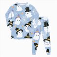 thumbnail image 5 of Futezty Toddler Boys Girls Halloween Pumpkin Pajamas Cute Ghost Print Pjs for Boy Jammies Little Kids Sleepwear Clothes Sets 2T-9T, 5 of 7