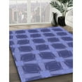 thumbnail image 3 of Ahgly Company Machine Washable Indoor Rectangle Transitional Light Slate Blue Area Rugs, 2' x 5', 3 of 7