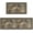 Boho Style, variant on Rustic Kitchen Rugs and Mats Sets of 2,Western Texas Star Kitchen Decoration Non-Slip Absorbent Kitchen Mat for Sink Waterproof Floor Mat for Laundry Room,17x30+17x48inch