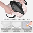 thumbnail image 3 of Disketp Checkboard Lonchera Térmica para Mujer y Hombre, Bolsa de Almuerzo Reutilizable e Impermeable para Trabajo, Viajes y Picnic, 3 of 7