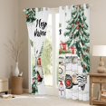 thumbnail image 3 of Castle Fairy Kawaii Xmas Snowman Blackout Curtains Set of 2 (52x84 Each) for Preppy Children Teens,Retro White Truck Window Curtains,Merry Christmas Tree Curtains and Drapes, 3 of 6