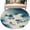 Blue Beige, variant on Navy Blue Fish Round Area Rug 6Ft Washable Circle Rugs for Bathroom Office, Nautical Coastal Summer Ocean Modern Rustic Non-Slip Carpet Floor Mats Indoor Outdoor Carpet Runner Aesthetic Home Decor