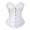 White, variant on Corset Steampunk Vampire Women Steel Boned Bustier Black XL