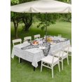 thumbnail image 4 of Outdoor Tablecloth with Umbrella Hole for Patio/Picnic/Party/Camping, Grey Starfish Waterproof Table Cloth Rectangle Table Cover Washable, Vintage Gray Farmhouse Coastal Summer (54"x 80"), 4 of 9