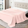 thumbnail image 3 of 400 Thread Count 100% Egyptian Cotton 3-Piece Flat Sheet (1 Flat + 2 Pillow Covers) Size Twin Color Pink Solid, 3 of 5