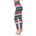 thumbnail image 3 of White Mark Leggings à Imprimé des Fêtes pour Femmes, 3 of 5