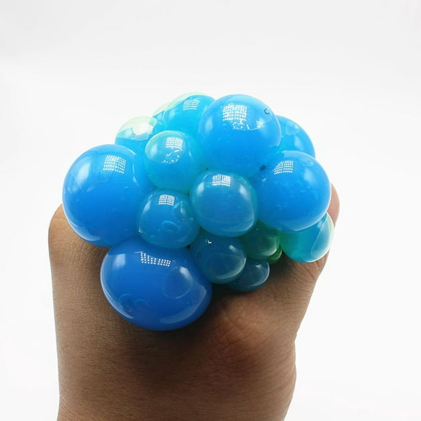 Acheter Boule anti-Stress en maille 10ML, LED scintillante, jouets de raisin,  balle anti-Stress pour soulager l'anxiété