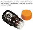 thumbnail image 4 of Unique Bargains 100mL Amber Reagent Media Graduated Borosilicate Glass Storage Bottle Yellow Cap, 4 of 5