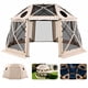 thumbnail image 1 of Carpa plegable tipo cenador VEVOR, 4,5 x 4,5 m, carpa esférica de 13 lados con techo desmontable y bolsa de transporte, resistente a las picaduras, refugio solar con mosquitera para 12-15 personas, 1 of 9