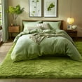 thumbnail image 2 of Blarity Area Rugs for Living Room, 3x5 Area Rugs for Bedroom, Soft Fluffy Rug with Anti-Skid Backing for Indoor Home Floor, Room Decor Carpet, Green, 2 of 5