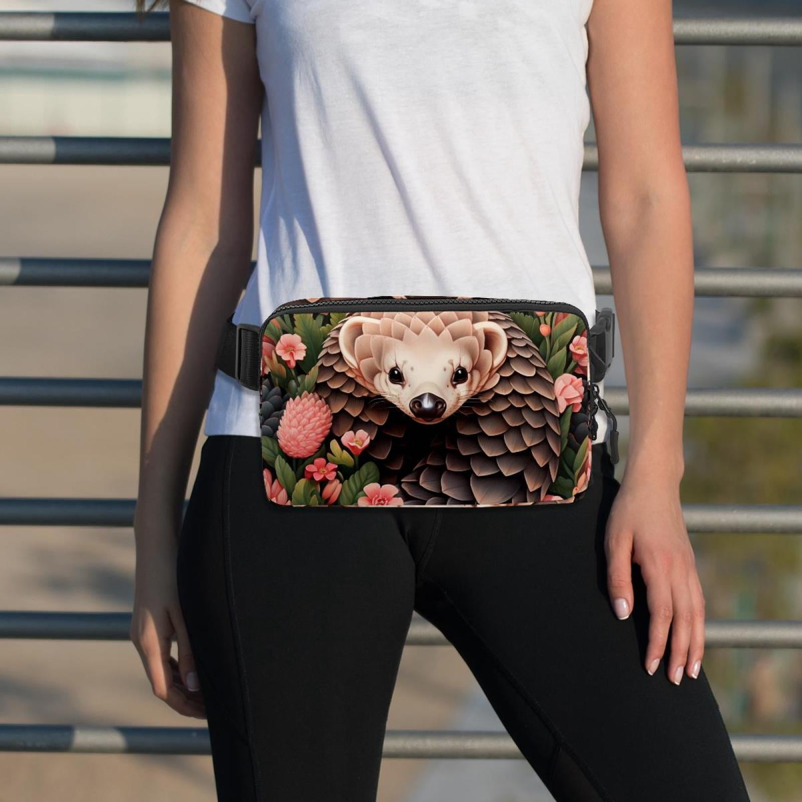 Pangolin Lightweight Adjustable Waist Bag with Extension Strap - Unisex Fanny Pack