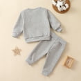 thumbnail image 6 of YTDSCS Kids Baby Spring Fall Sweatshirt Sweatpants Set for Girls,Infant Girls Long Sleeve Pullover Set Soft Breathable Sweatsuit Top+Elastic Pants Outfits,Sizes 3M-4Y, 6 of 7