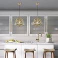 thumbnail image 3 of 41328-33 Livex Lighting Ashland - 1 Light Pendant In Geometric Style-20.75 Inches Tall and 13 Inches Wide-Soft Gold Finish    -Traditional, 3 of 11