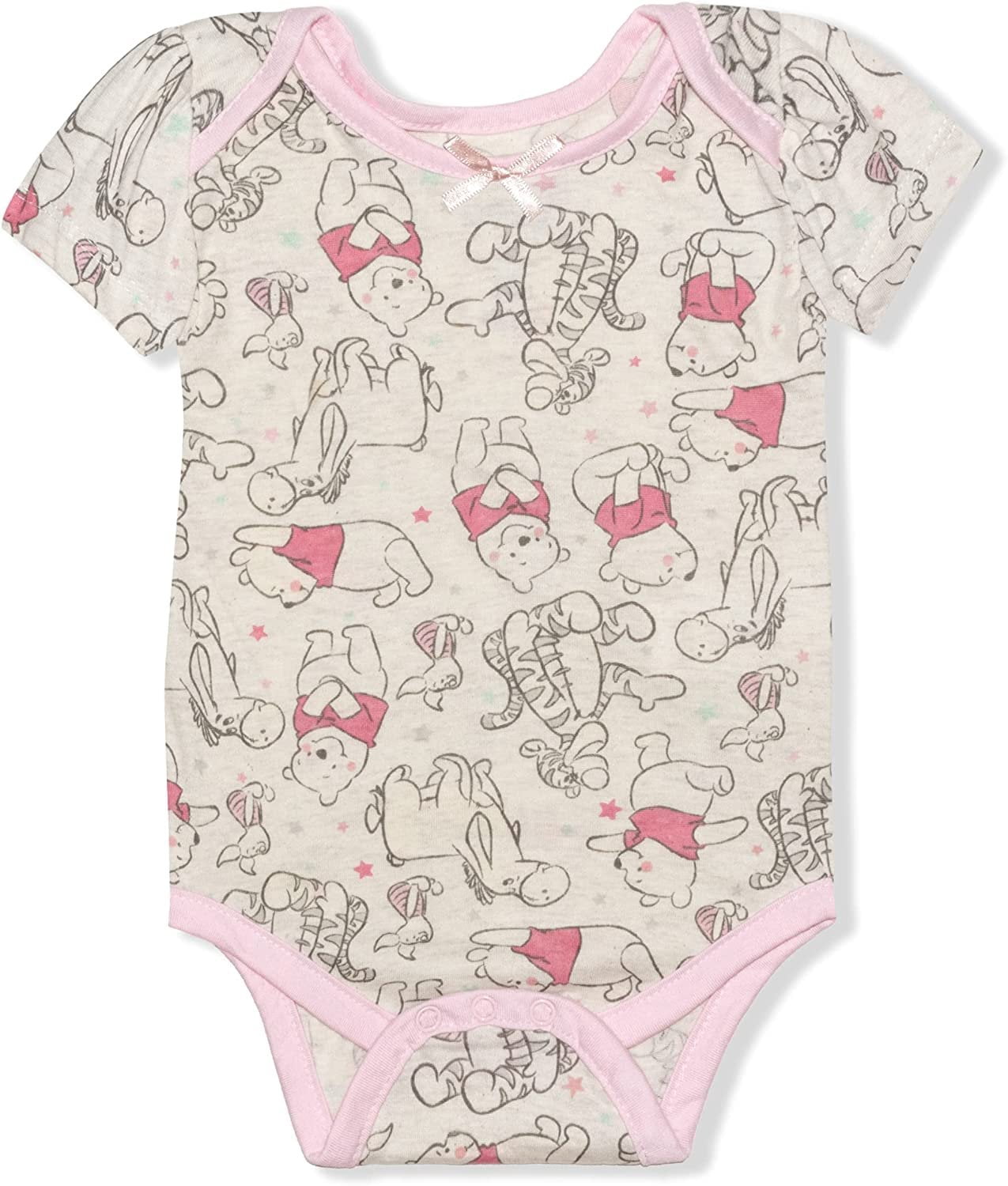 Winnie The Pooh Girls 3 Pack Character Onesie, Newborn
