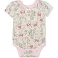 thumbnail image 6 of Disney Girl's 3-Pack Dumbo or Princesses or Winnie the Pooh Short Sleeve Bodysuit Creepers, 6 of 7