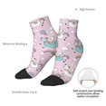 thumbnail image 6 of Sigee Llama Unicorn and Rainbow for Crew Soft Moisture-wicking Socks ,Cushion Moisture Wicking Boot Socks for Men and Women, 6 of 7